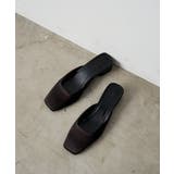 BK | 【Loungedress】【GALENA】サテンスクエアトゥミュール | PAL GROUP OUTLET