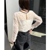 【CAPRICIEUX LE'MAGE】チュールギャザーブラウス | PAL GROUP OUTLET | 詳細画像5