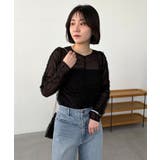 【CAPRICIEUX LE'MAGE】チュールギャザーブラウス | PAL GROUP OUTLET | 詳細画像32