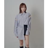 NVY | 【mline】肩あき刺繍ビッグシャツ | PAL GROUP OUTLET