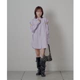 【mline】肩あき刺繍ビッグシャツ | PAL GROUP OUTLET | 詳細画像10 