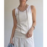 【DouDou】異素材切替ワッフルタンク | PAL GROUP OUTLET | 詳細画像9