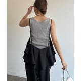 【DouDou】異素材切替ワッフルタンク | PAL GROUP OUTLET | 詳細画像20