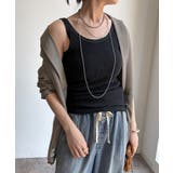 【DouDou】異素材切替ワッフルタンク | PAL GROUP OUTLET | 詳細画像32