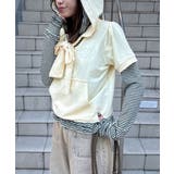 【Ciaopanic】リボンパフスリーブ半袖スウェットパーカー | PAL GROUP OUTLET | 詳細画像2