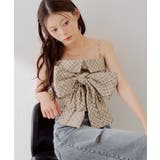 BEI | 【Chico】チェックリボンベアトップス | PAL GROUP OUTLET