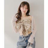 【Chico】チェックリボンベアトップス | PAL GROUP OUTLET | 詳細画像14