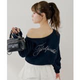 NVY | 【Chico】ワンショルルーズSWT | PAL GROUP OUTLET