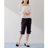 【Chico】リボン取り外しサイドスリットカプリPT | PAL GROUP OUTLET | 詳細画像9