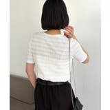 【CAPRICIEUX LE'MAGE】レースノット5分袖トップス | PAL GROUP OUTLET | 詳細画像6