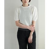 【SHENERY】ペーパーヤーン半袖パフニット | PAL GROUP OUTLET | 詳細画像11
