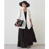 【Loungedress】【INDIA】ギャザーティアードレースSK | PAL GROUP OUTLET | 詳細画像3 