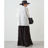 【Loungedress】【INDIA】ギャザーティアードレースSK | PAL GROUP OUTLET | 詳細画像5 