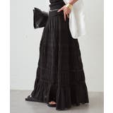【Loungedress】【INDIA】ギャザーティアードレースSK | PAL GROUP OUTLET | 詳細画像7 