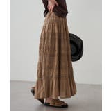 【Loungedress】【INDIA】ギャザーティアードレースSK | PAL GROUP OUTLET | 詳細画像20 