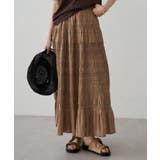 【Loungedress】【INDIA】ギャザーティアードレースSK | PAL GROUP OUTLET | 詳細画像16 