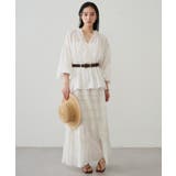 【Loungedress】【INDIA】ギャザーティアードレースSK | PAL GROUP OUTLET | 詳細画像22 