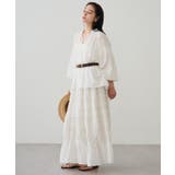 【Loungedress】【INDIA】ギャザーティアードレースSK | PAL GROUP OUTLET | 詳細画像23 