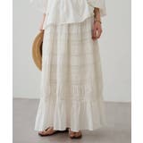 【Loungedress】【INDIA】ギャザーティアードレースSK | PAL GROUP OUTLET | 詳細画像26 