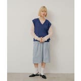【Kastane】BOUCLE V-NECK KNIT VEST | PAL GROUP OUTLET | 詳細画像4