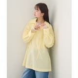 YEL | 【mystic】襟付きスキッパーシャツ | PAL GROUP OUTLET