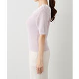 【La boutique BonBon】ペーパーヤーンフリルVネックKN | PAL GROUP OUTLET | 詳細画像23 
