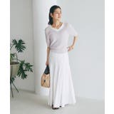 【La boutique BonBon】ペーパーヤーンフリルVネックKN | PAL GROUP OUTLET | 詳細画像6 