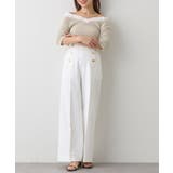 【La boutique BonBon】ペーパーヤーンフリルVネックKN | PAL GROUP OUTLET | 詳細画像32 
