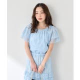 【La boutique BonBon】チュール刺繍フリルスリーブBL | PAL GROUP OUTLET | 詳細画像4