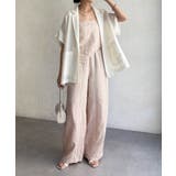 【DouDou】リネン混ストライプストール付パンツ | PAL GROUP OUTLET | 詳細画像12