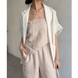 【DouDou】リネン混ストライプストール付パンツ | PAL GROUP OUTLET | 詳細画像15