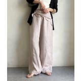 【DouDou】リネン混ストライプストール付パンツ | PAL GROUP OUTLET | 詳細画像33