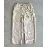 【DouDou】リネン混ストライプストール付パンツ | PAL GROUP OUTLET | 詳細画像37