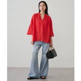 【Loungedress】【INDIA】スキッパー刺繍BL | PAL GROUP OUTLET | 詳細画像2