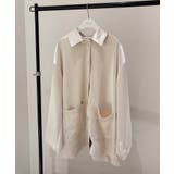 IVORY | 【CIAOPANIC TYPY】PON企画サテンBIGシャツジャケット | PAL GROUP OUTLET