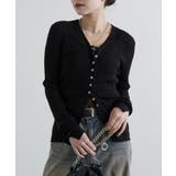 【Lui's】シルク混シアーリブカーディガン | PAL GROUP OUTLET | 詳細画像1 