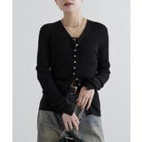 【Lui's】シルク混シアーリブカーディガン | PAL GROUP OUTLET | 詳細画像13 