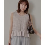 【mline】チェック ギャザーブラウス | PAL GROUP OUTLET | 詳細画像15 