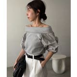 【CAPRICIEUX LE'MAGE】異素材パフオフショルＴ | PAL GROUP OUTLET | 詳細画像2 
