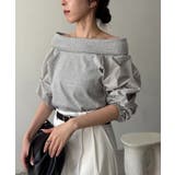【CAPRICIEUX LE'MAGE】異素材パフオフショルＴ | PAL GROUP OUTLET | 詳細画像7 