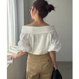 【CAPRICIEUX LE'MAGE】異素材パフオフショルＴ | PAL GROUP OUTLET | 詳細画像31 
