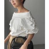 【CAPRICIEUX LE'MAGE】異素材パフオフショルＴ | PAL GROUP OUTLET | 詳細画像36 