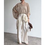 【DouDou】W ストローヤーンカノコ柄ポンチョニツト | PAL GROUP OUTLET | 詳細画像5