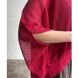 【DouDou】W ストローヤーンカノコ柄ポンチョニツト | PAL GROUP OUTLET | 詳細画像26