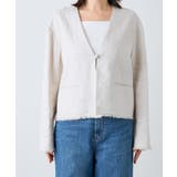 【RIVE DROITE】ペーパーリネンノーカラーJK | PAL GROUP OUTLET | 詳細画像25 