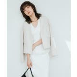 【RIVE DROITE】ペーパーリネンノーカラーJK | PAL GROUP OUTLET | 詳細画像21 