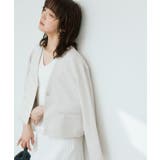 【RIVE DROITE】ペーパーリネンノーカラーJK | PAL GROUP OUTLET | 詳細画像22 