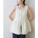 【CIAOPANIC TYPY】スポンディッシュWZIPペプラム配色ニッ… | PAL GROUP OUTLET | 詳細画像1 