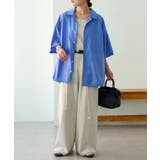 【Discoat】裾ドロストオープンカラーオーバーシャツ | PAL GROUP OUTLET | 詳細画像10