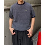 NVY | 【Ciaopanic】バーズアイサマーニットクルーネックTシャツ | PAL GROUP OUTLET